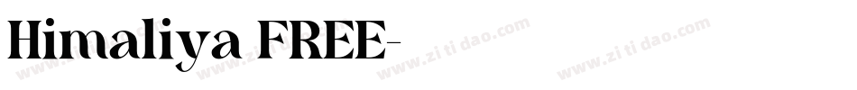 Himaliya FREE字体转换